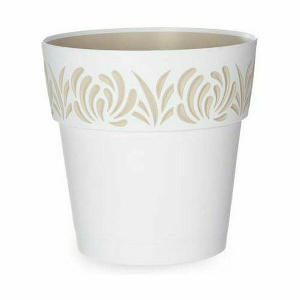 Vaso Autoirrigante Stefanplast Gaia Bianco Plastica 25 x 25 x 25 cm (6 Unità) - Augustea Shop