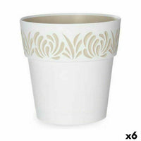 Vaso Autoirrigante Stefanplast Gaia Bianco Plastica 25 x 25 x 25 cm (6 Unità) - Augustea Shop