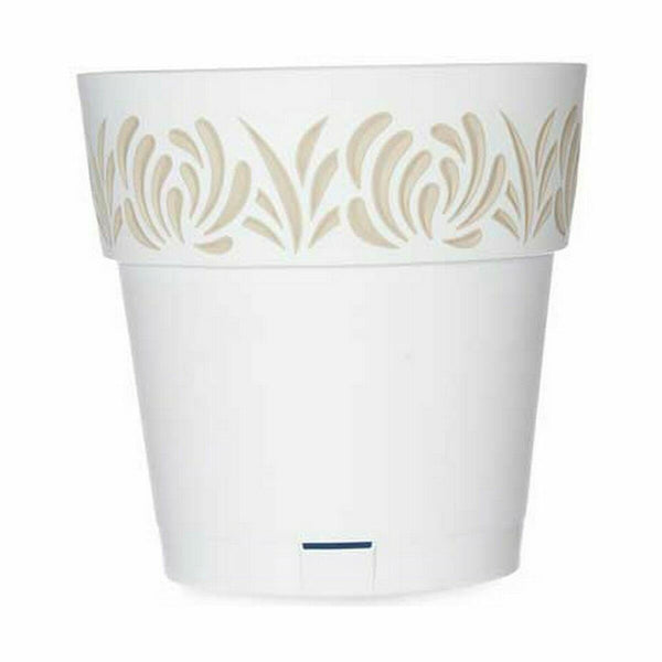 Vaso Autoirrigante Stefanplast Gaia Bianco Plastica 25 x 25 x 25 cm (6 Unità) - Augustea Shop