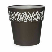 Vaso Autoirrigante Stefanplast Gaia Antracite Plastica 25 x 25 x 25 cm (6 Unità) - Augustea Shop