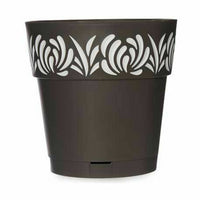 Vaso Autoirrigante Stefanplast Gaia Antracite Plastica 25 x 25 x 25 cm (6 Unità) - Augustea Shop