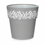 Vaso Autoirrigante Stefanplast Gaia Grigio Plastica 25 x 25 x 25 cm (6 Unità) - Augustea Shop