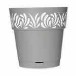 Vaso Autoirrigante Stefanplast Gaia Grigio Plastica 25 x 25 x 25 cm (6 Unità) - Augustea Shop