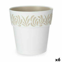 Vaso Autoirrigante Stefanplast Gaia Bianco Plastica 29 x 29 x 29 cm (6 Unità) - Augustea Shop