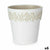 Vaso Autoirrigante Stefanplast Gaia Bianco Plastica 29 x 29 x 29 cm (6 Unità) - Augustea Shop