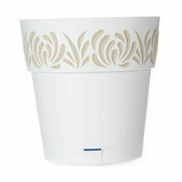 Vaso Autoirrigante Stefanplast Gaia Bianco Plastica 29 x 29 x 29 cm (6 Unità) - Augustea Shop
