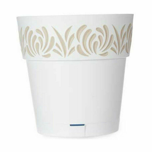 Vaso Autoirrigante Stefanplast Gaia Bianco Plastica 29 x 29 x 29 cm (6 Unità) - Augustea Shop