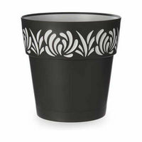 Vaso Autoirrigante Stefanplast Gaia Antracite Plastica 29 x 29 x 29 cm (6 Unità) - Augustea Shop