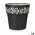 Vaso Autoirrigante Stefanplast Gaia Antracite Plastica 29 x 29 x 29 cm (6 Unità) - Augustea Shop