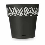 Vaso Autoirrigante Stefanplast Gaia Antracite Plastica 29 x 29 x 29 cm (6 Unità) - Augustea Shop