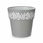 Vaso Autoirrigante Stefanplast Gaia Grigio Plastica 29 x 29 x 29 cm (6 Unità) - Augustea Shop