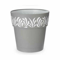 Vaso Autoirrigante Stefanplast Gaia Grigio Plastica 29 x 29 x 29 cm (6 Unità) - Augustea Shop