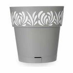 Vaso Autoirrigante Stefanplast Gaia Grigio Plastica 29 x 29 x 29 cm (6 Unità) - Augustea Shop