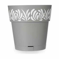 Vaso Autoirrigante Stefanplast Gaia Grigio Plastica 29 x 29 x 29 cm (6 Unità) - Augustea Shop