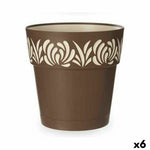 Vaso Autoirrigante Stefanplast Gaia Marrone Plastica 29 x 29 x 29 cm (6 Unità) - Augustea Shop