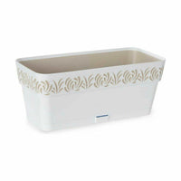 Vaso rettangolare da Balcone Stefanplast Gaia Bianco Plastica 13,3 x 12,3 x 29,3 cm (12 Unità) - Augustea Shop