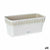 Vaso rettangolare da Balcone Stefanplast Gaia Bianco Plastica 13,3 x 12,3 x 29,3 cm (12 Unità) - Augustea Shop