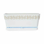 Vaso rettangolare da Balcone Stefanplast Gaia Bianco Plastica 13,3 x 12,3 x 29,3 cm (12 Unità) - Augustea Shop