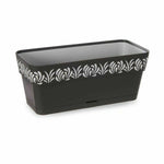 Vaso rettangolare da Balcone Stefanplast Gaia Antracite Plastica 13,3 x 12,3 x 29,3 cm (12 Unità) - Augustea Shop