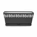 Vaso rettangolare da Balcone Stefanplast Gaia Antracite Plastica 13,3 x 12,3 x 29,3 cm (12 Unità) - Augustea Shop