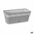 Vaso rettangolare da Balcone Stefanplast Gaia Grigio Plastica 13,3 x 12,3 x 29,3 cm (12 Unità) - Augustea Shop