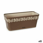 Vaso rettangolare da Balcone Stefanplast Gaia Marrone Plastica 13,3 x 12,3 x 29,3 cm (12 Unità) - Augustea Shop