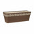 Vaso rettangolare da Balcone Stefanplast Gaia Marrone Plastica 18 x 17 x 49,5 cm (12 Unità) - Augustea Shop