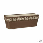 Vaso rettangolare da Balcone Stefanplast Gaia Marrone Plastica 18 x 17 x 49,5 cm (12 Unità) - Augustea Shop