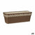 Vaso rettangolare da Balcone Stefanplast Gaia Marrone Plastica 18 x 17 x 49,5 cm (12 Unità) - Augustea Shop
