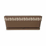 Vaso rettangolare da Balcone Stefanplast Gaia Marrone Plastica 18 x 17 x 49,5 cm (12 Unità) - Augustea Shop