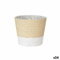 Vaso Ibergarden 86434 Bianco Corda Plastica 19,5 x 17,5 x 19,5 cm 19,5 x 16,5 x 19,5 cm (24 Unità)