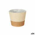 Vaso Ibergarden WY21-71 Marrone Corda Plastica 19,5 x 17,5 x 19,5 cm 19,5 x 16,5 x 19,5 cm (24 Unità)
