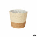 Vaso Ibergarden 86438 Marrone Corda Plastica 16 x 14,5 x 16 cm (24 Unità)