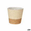 Vaso Ibergarden WY21-73 WY21-73 Marrone Corda Plastica 14 x 12,5 x 14 cm 14 x 13 x 14 cm (24 Unità)