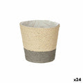Vaso Ibergarden Grigio Corda Plastica 14 x 12,5 x 14 cm 14 x 13 x 14 cm (24 Unità)