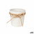 Vaso Ibergarden 86455 Bianco Marrone Stoffa Fiocco 11 x 10,5 x 11 cm (24 Unità) - Augustea Shop