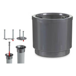 Vaso Autoirrigante Ibergarden 4126-PLA Argentato polipropilene 26 x 25 x 26 cm (4 Unità) - Augustea Shop