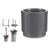 Vaso Autoirrigante Ibergarden 4126-PLA Argentato polipropilene 26 x 25 x 26 cm (4 Unità) - Augustea Shop