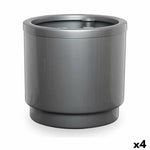 Vaso Autoirrigante Ibergarden 4132-PLA Argentato polipropilene 32 x 30,5 x 32 cm (4 Unità) - Augustea Shop