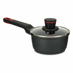 Casseruola con Coperchio Kinvara 77782 Nero Alluminio Bachelite Ø 16 cm (6 Unità) - Augustea Shop