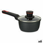 Casseruola con Coperchio Kinvara 77782 Nero Alluminio Bachelite Ø 16 cm (6 Unità) - Augustea Shop