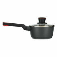 Casseruola con Coperchio Kinvara 77782 Nero Alluminio Bachelite Ø 16 cm (6 Unità) - Augustea Shop