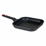 Padella griglia strisce Kinvara 77781 Nero Alluminio Bachelite 28 x 28 cm (6 Unità) - Augustea Shop