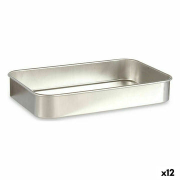 Roasting Tin Kinvara Silver Aluminium 23,5 x 6 x 36 cm 36 x 6 x 23,5 cm (12 Units)
