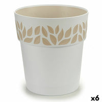 Vaso Autoirrigante Stefanplast Cloe Bianco Plastica 25 x 25 x 25 cm (6 Unità) - Augustea Shop