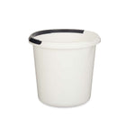 Secchio con Manico Bianco Antracite 10 L (18 Unità) - Augustea Shop