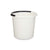 Secchio con Manico Bianco Antracite 10 L (18 Unità) - Augustea Shop
