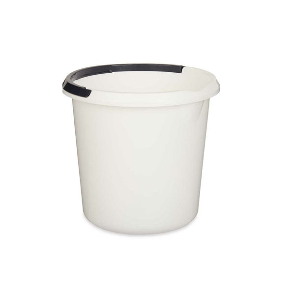 Secchio con Manico Bianco Antracite 10 L (18 Unità) - Augustea Shop