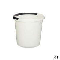 Secchio con Manico Bianco Antracite 10 L (18 Unità) - Augustea Shop