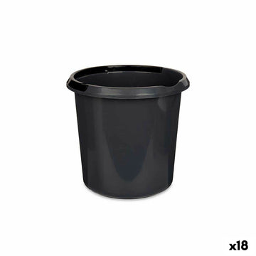 Bucket with Handle Grey Anthracite 10 L 30 x 28,5 x 30 cm (18 Units)